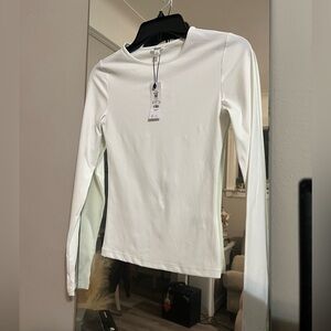 Garage Women's Classic White Long Sleeve Tee